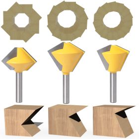 Bird's Mouth Router Bit (Option: 3in1set-Q3pcs)