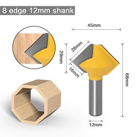 Bird's Mouth Router Bit (Option: Style E-Q1pc)