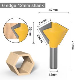 Bird's Mouth Router Bit (Option: Style D-Q1pc)