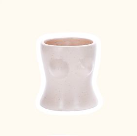 Ins Shape Decoration Creative Human Body Ceramic Vase (Option: Chest)